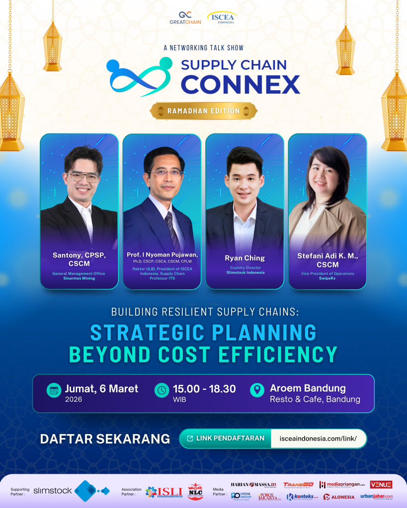 Logo NLC di Poster Supply Chain Connex Ramadhan Edition 2026 Bandung